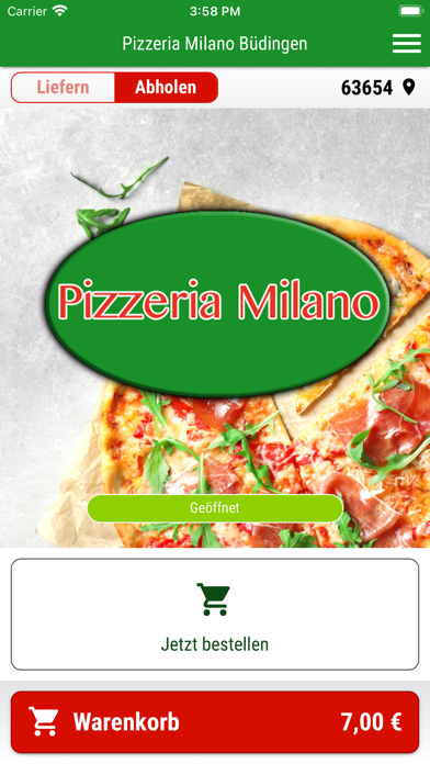 Pizzeria Milano Büdingen Screenshot