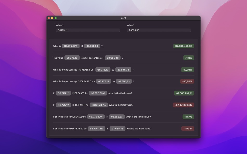 #3. Cent - Percentage Calculator (macOS) 由: Loop Apps LTDA