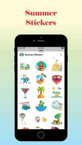 Game screenshot Summer Beach Stickers hack