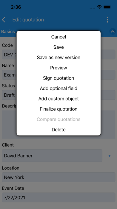PragmaQuote: Quotes & Invoices Screenshot