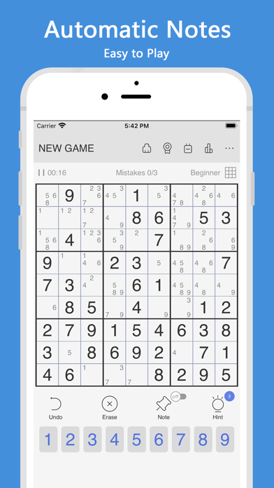 Sudoku - Easy Logic Game Screenshot