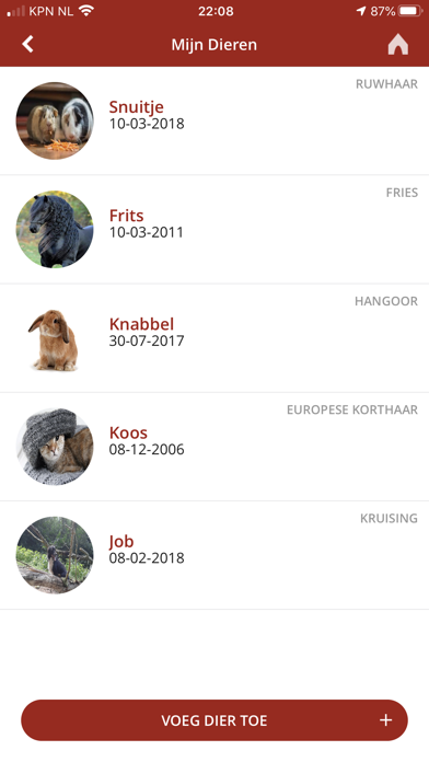 Mijn Dierenartspraktijk App Screenshot