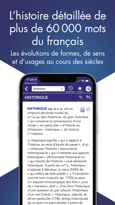 Screenshot #3 pour Dictionnaire Robert Historique