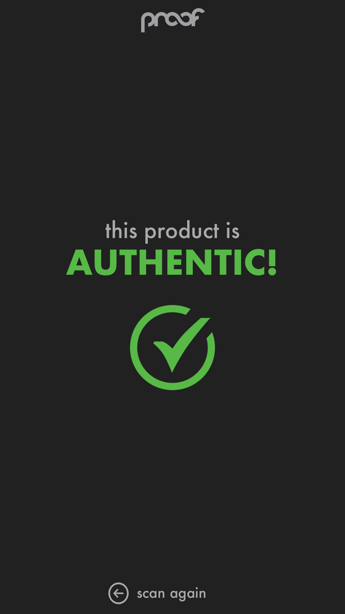 Proof Authentication