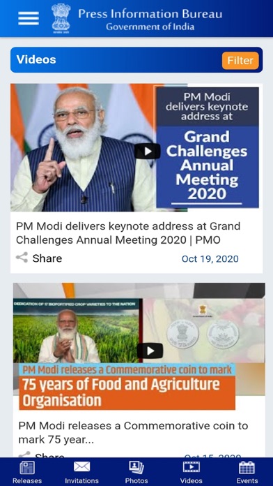 Screenshot 4 of Press Information Bureau (PIB) App