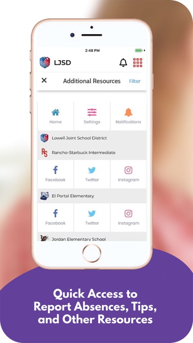 Lowell Joint School District Screenshot