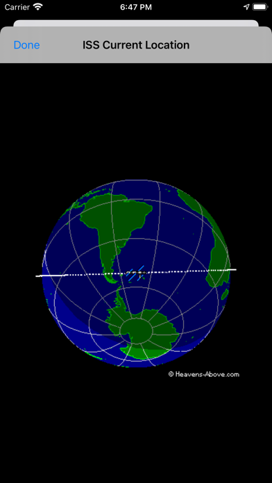 ISS Locator Screenshot