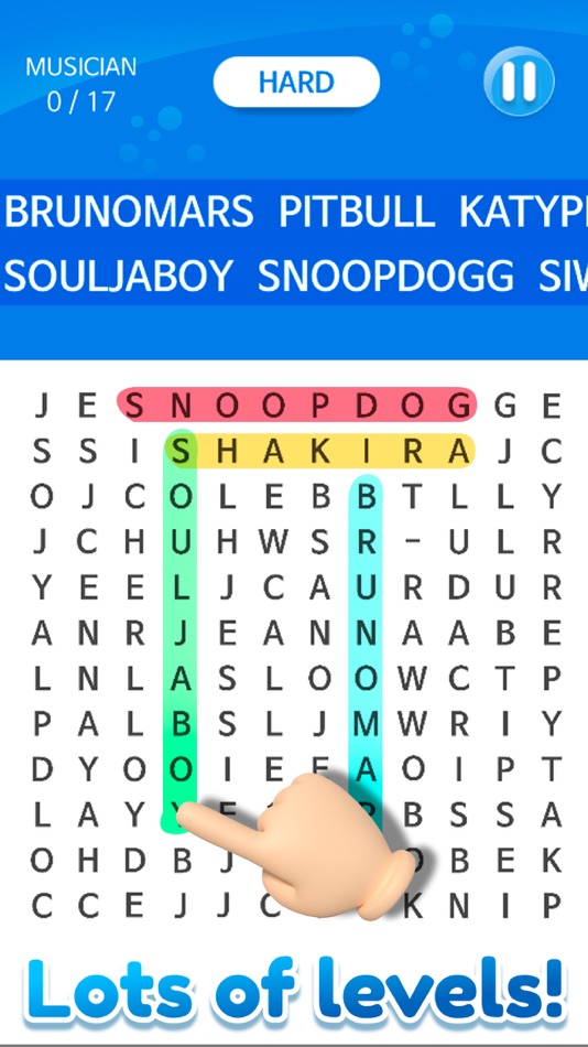 #2. Word Search Multi Games Quiz (iOS) 由: One Up Games Studio