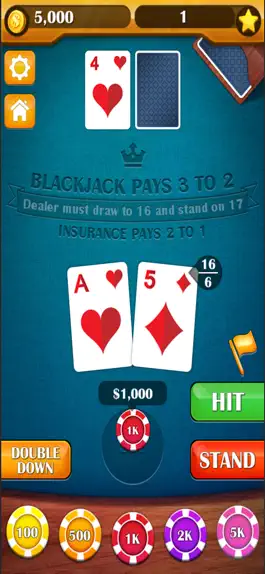 Game screenshot Blackjack 21! Casino Card Game apk