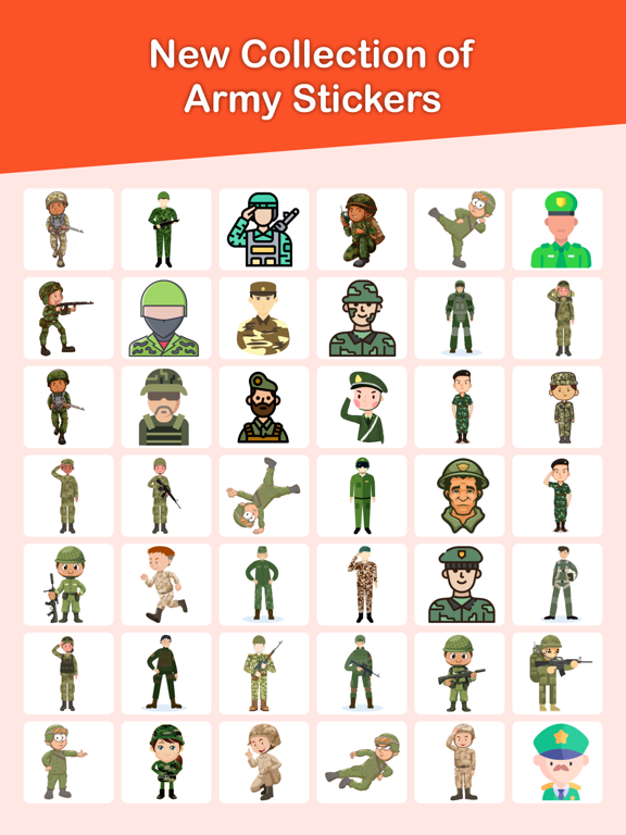 Screenshot #2 for Army Soldiers Emojis