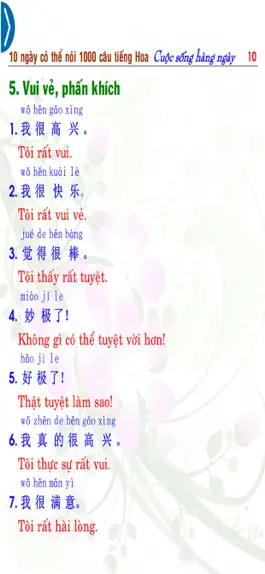 Game screenshot 1000 câu tiếng Hoa thường ngày hack