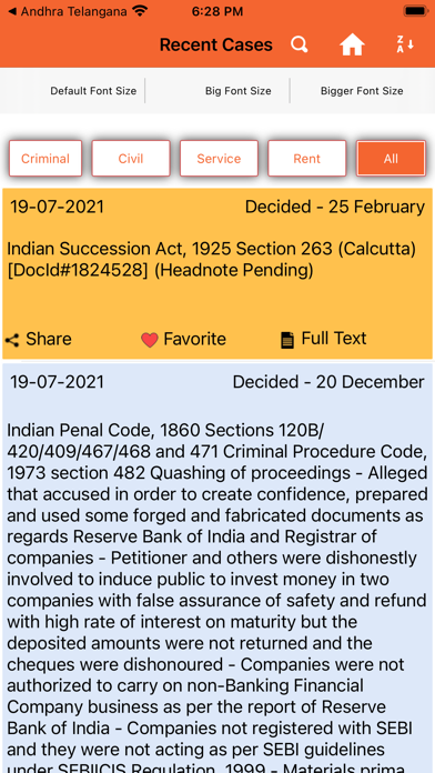 Screenshot #2 pour Calcutta Legal Reports