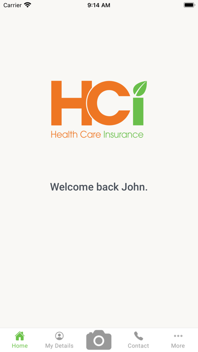 Health Care Insurance Screenshot