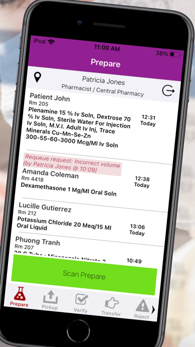 PharmTrac Mobile Client Screenshot