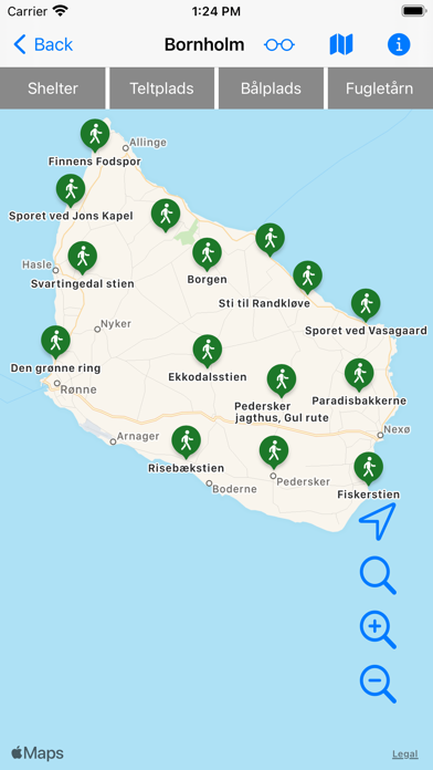 Vandreruter på Bornholm Screenshot