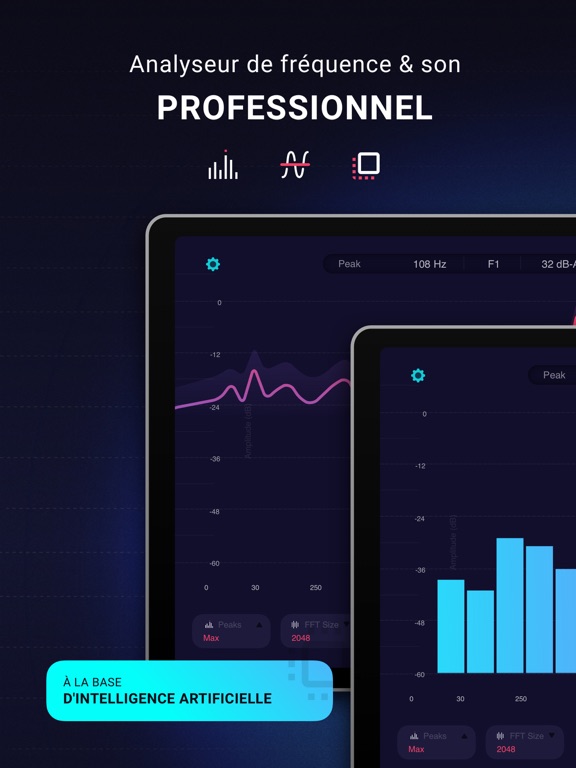 Screenshot #4 pour Analyseur Spectre - Frequences