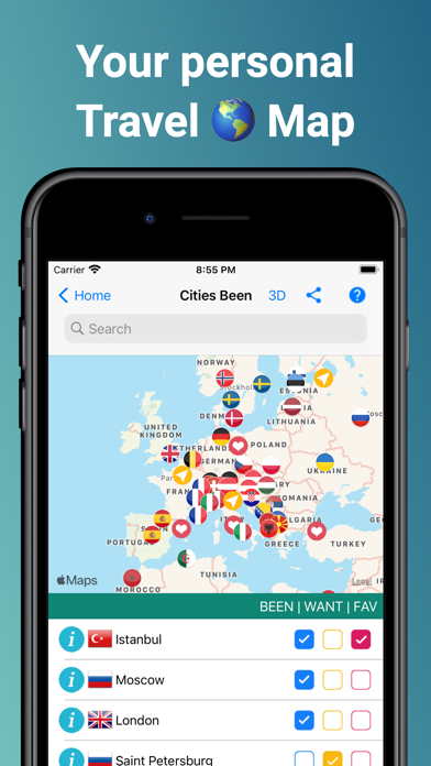 Places Been - Travel Trackerのおすすめ画像2