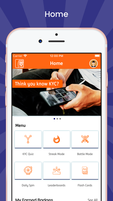 KYC Quiz Screenshot