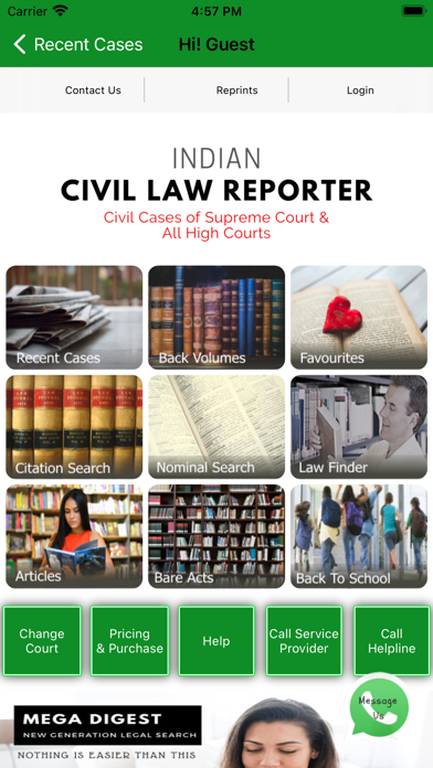 Indian Civil Law Reporter Screenshot