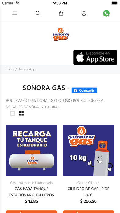 SonoraGAS Nogales Screenshot