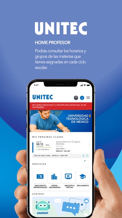 UNITEC Móvil Screenshot