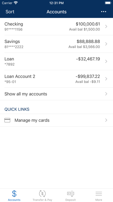 EAGLE.bank Screenshot