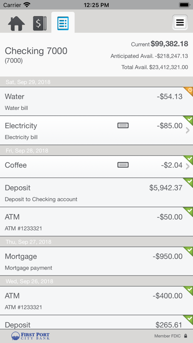 First Port City Bank Business Screenshot