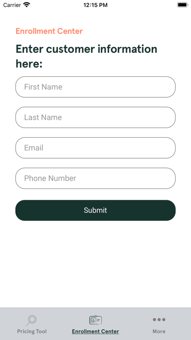 Glic Health Enrollment Center Screenshot