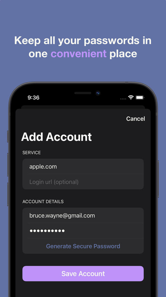#2. Passwd - Easy Password Manager (iOS) 게시자: Slayter Development