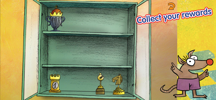 Chess trainer Fritz and Chesster