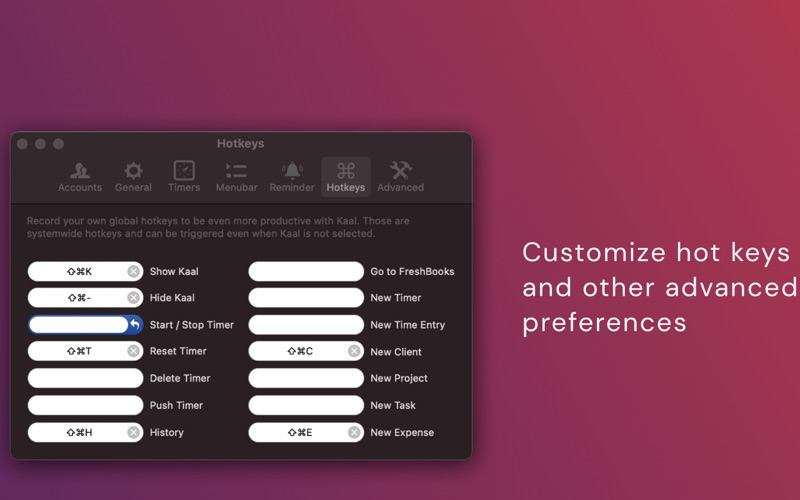 Screenshot #2 pour Kaal: Freshbooks Timekeeper