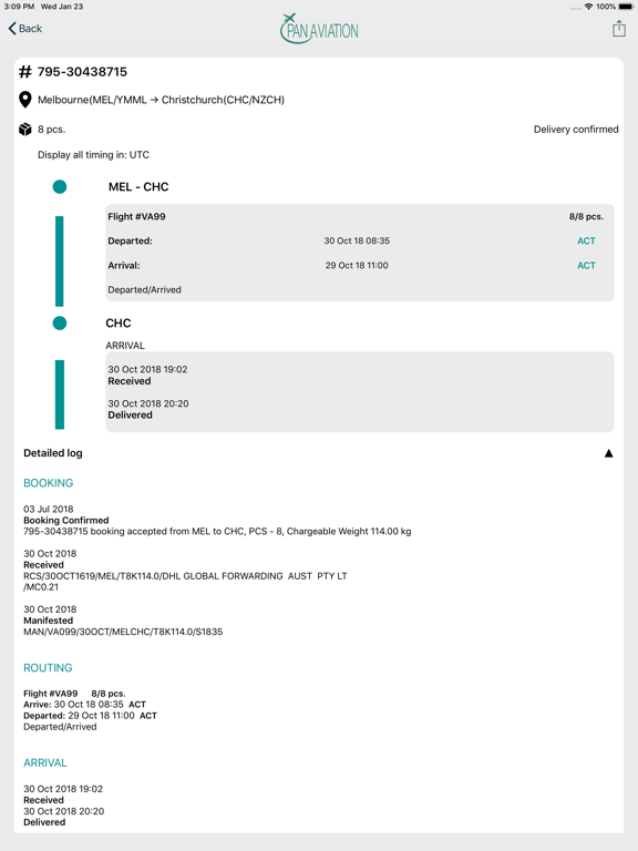 Screenshot #6 pour Pan Cargo Tracking