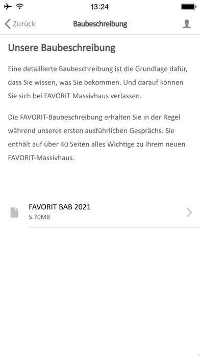 FAVORIT Baubuch Screenshot