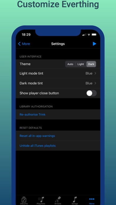 Trinkio - Music Player Screenshot