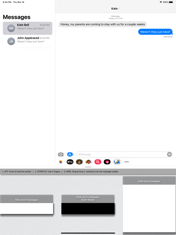 Screenshot #4 pour Unsend! - Hide text messages
