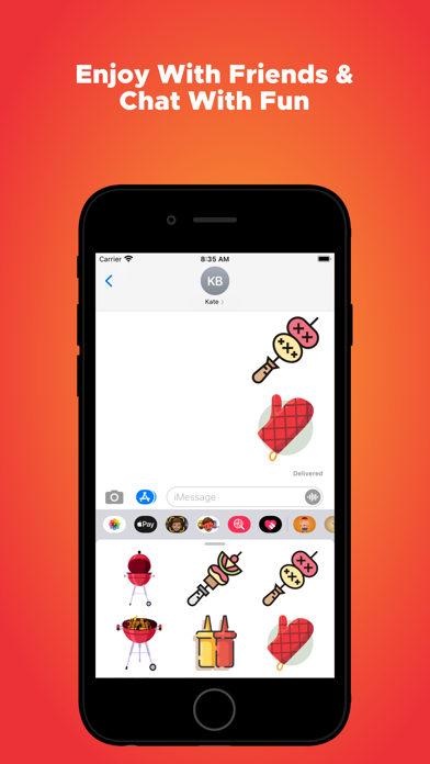 Barbecue BBQ Stickers Screenshot