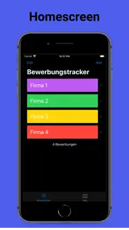 bewerbungstracker iphone screenshot 1