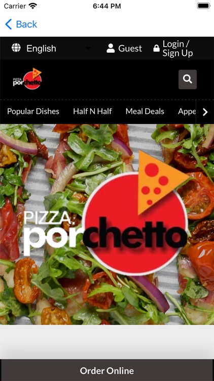 Pizza Porchetto