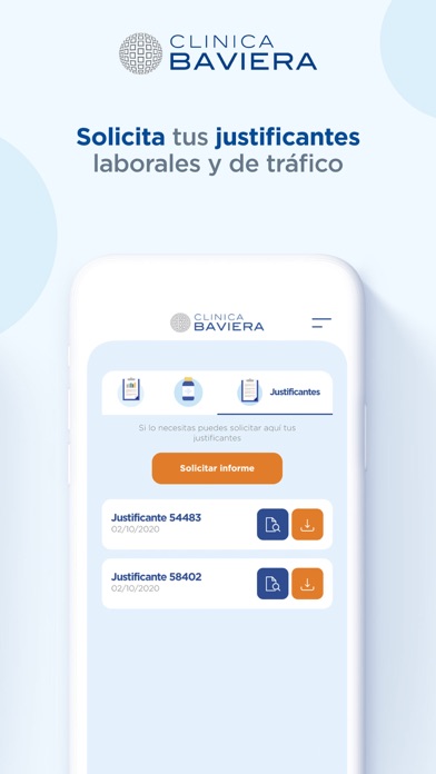 Área paciente Clinica Baviera Screenshot