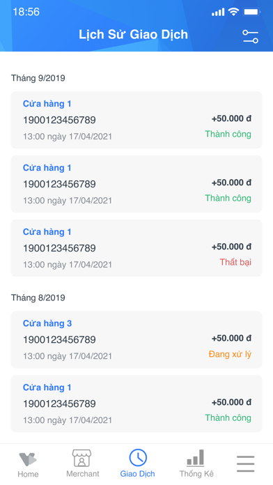 VNPT Pay Merchant Screenshot
