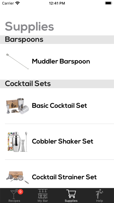 Essential Cocktails Screenshot