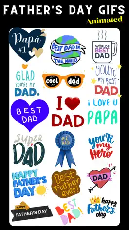 Game screenshot Animated Fathers Day Stickers mod apk