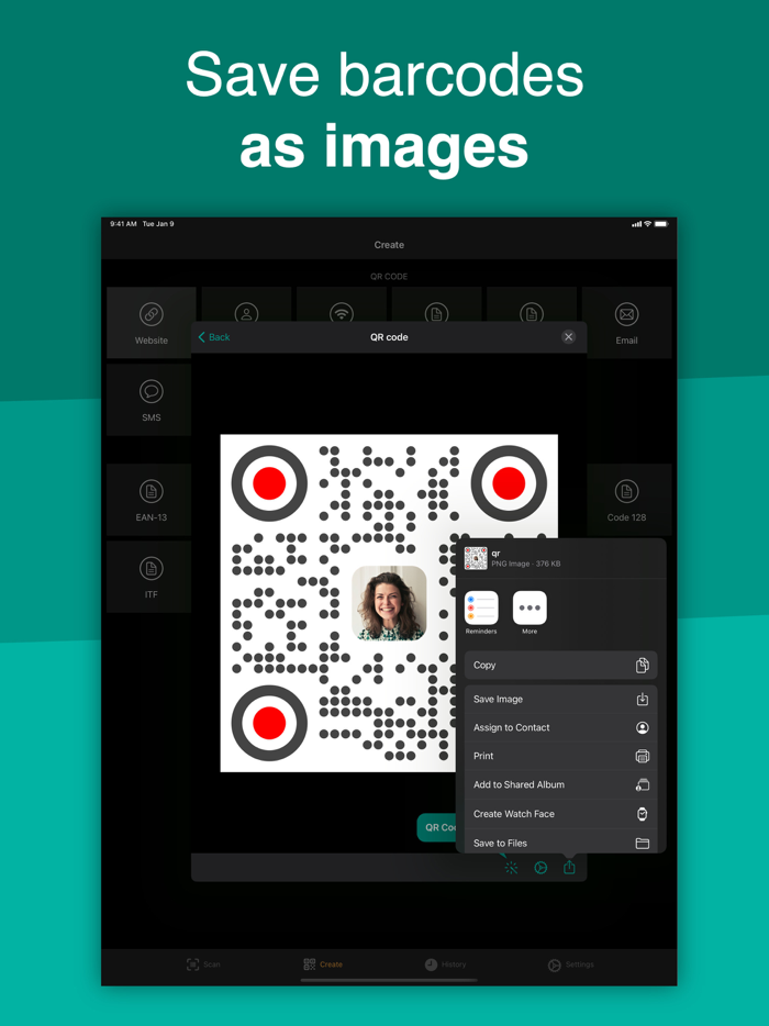 QR Code and Barcode Scanner ・