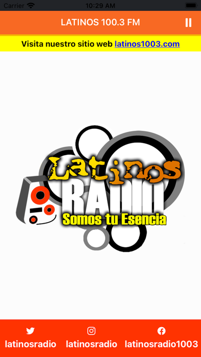 LATINOS 100.3 FM Screenshot
