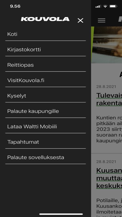 Kouvola Mobiilissa Screenshot