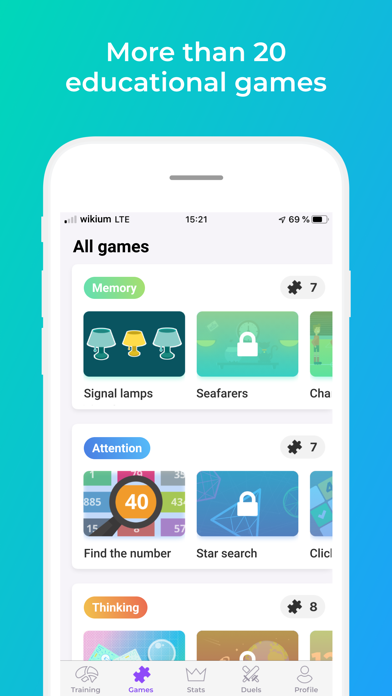 Wikium: brain and mind games Screenshot
