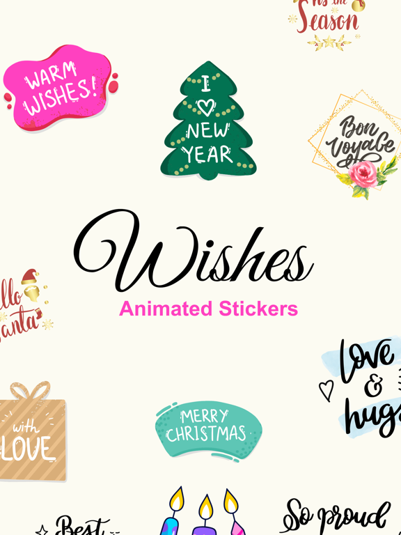 Screenshot #6 pour Animated Wishes Stickers Pack