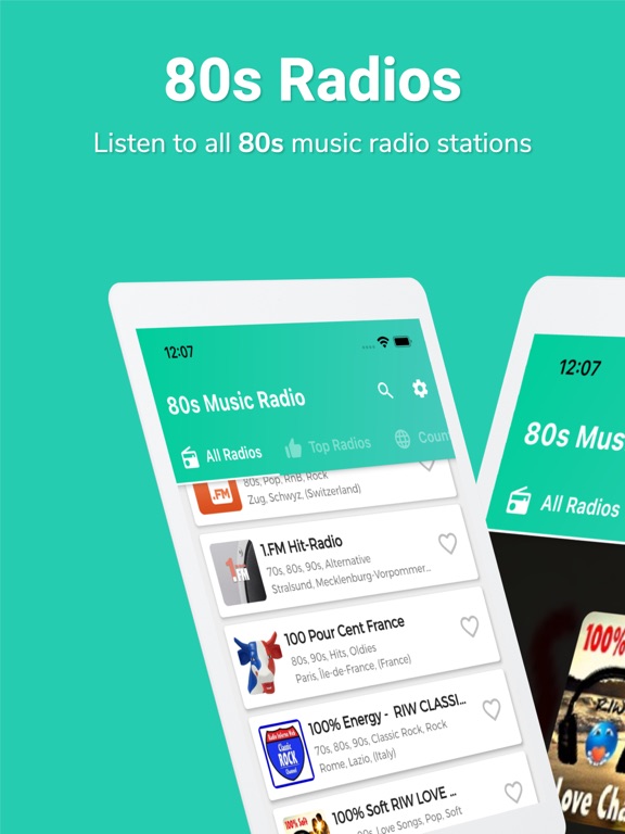 80s Radio Music iPad screenshot 1 - Music app