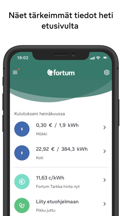 Oma Fortum Screenshot