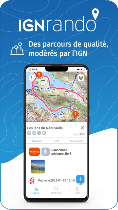 IGNrando' – France hiking maps Screenshot